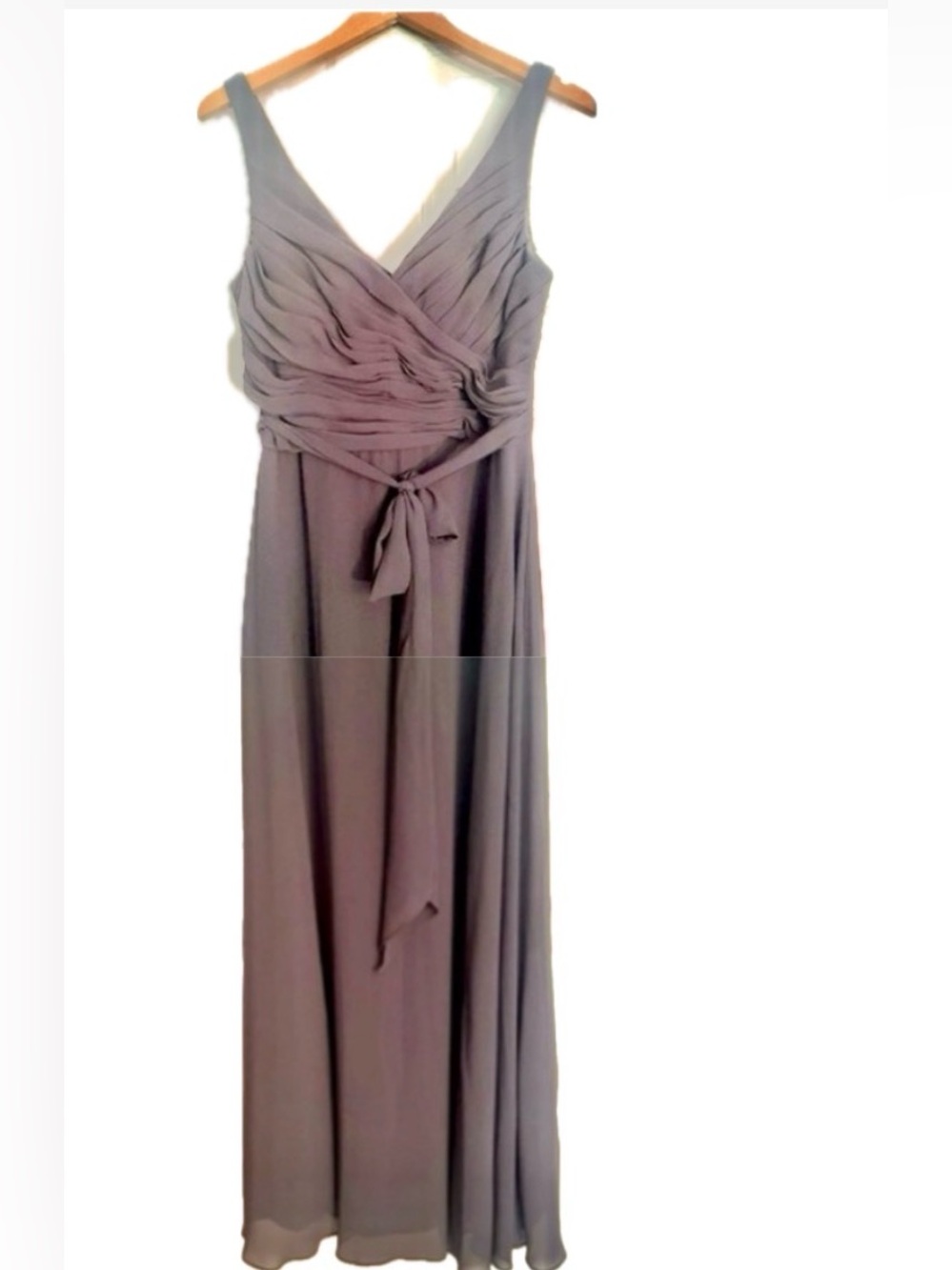 Bill Levkoff formal gown grey